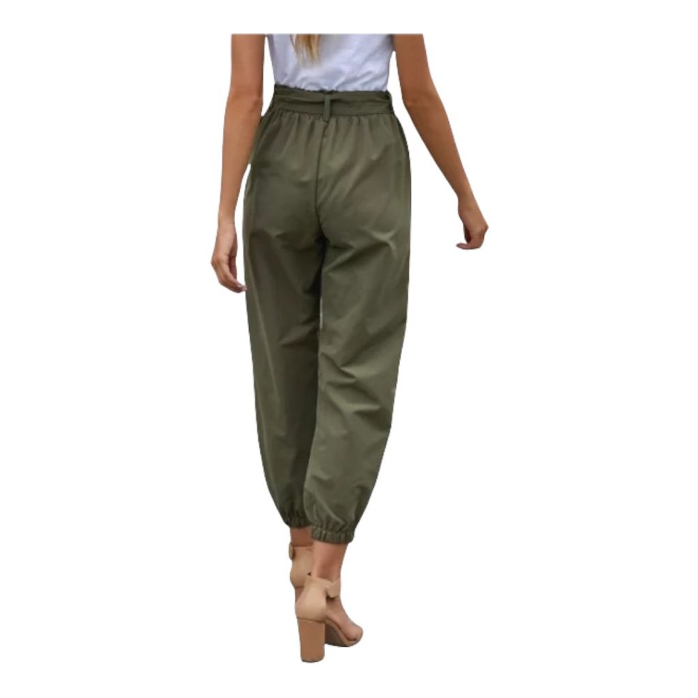 Belted Frock-Style Pants - Picture 9 of 12